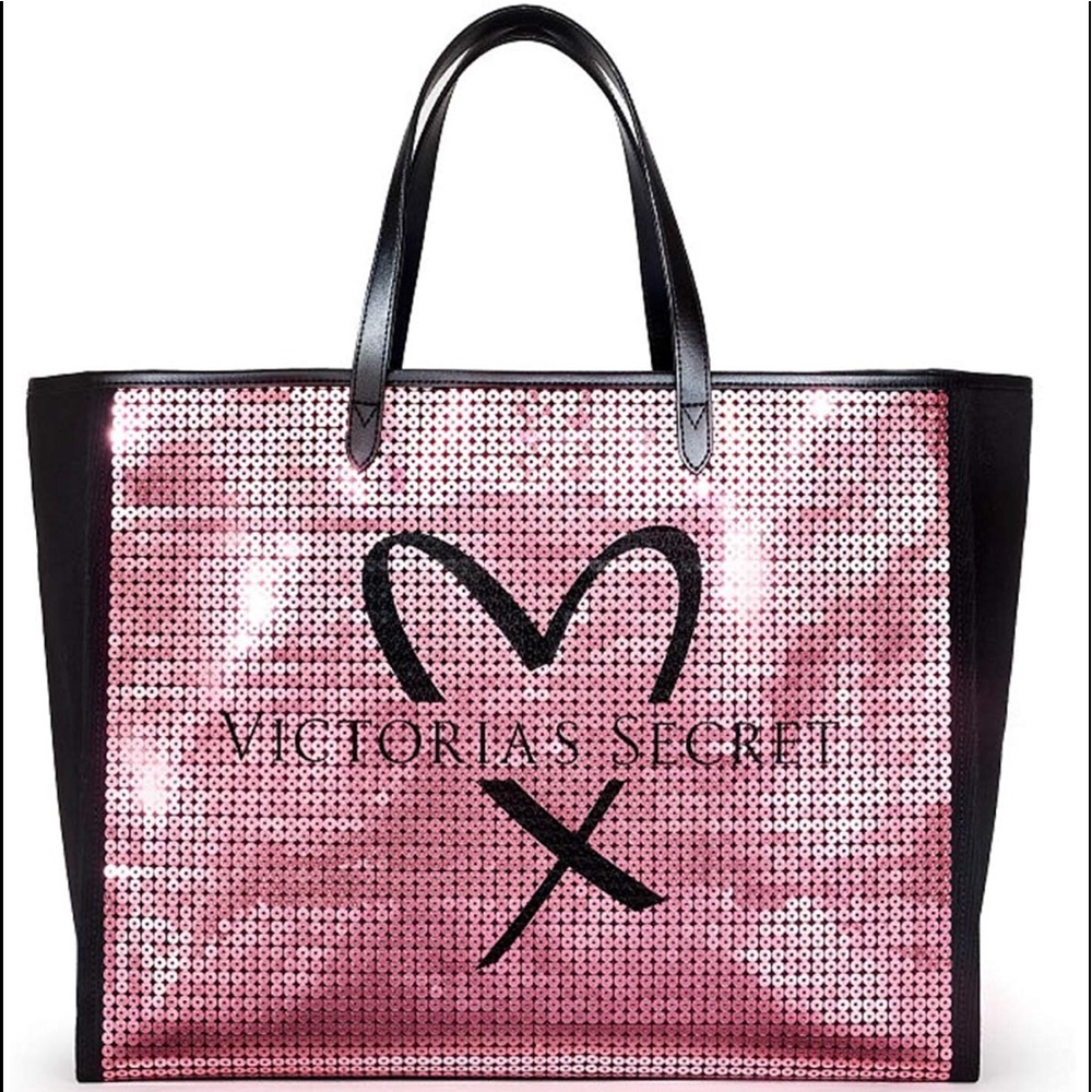 .Victoria’s Secret Sequin Bling Showstopper Tote.